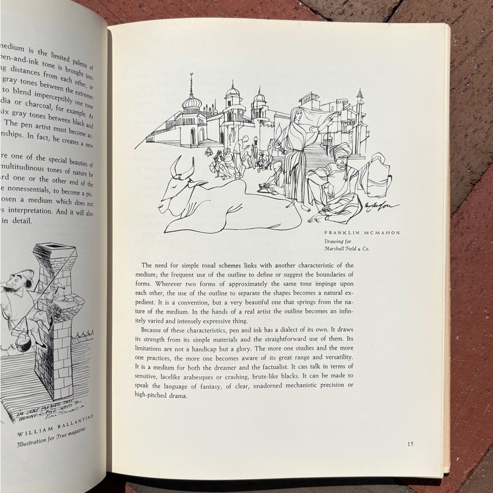 1957 Ink Drawing Techniques Henry C Pitz Rust Illustrations Sketch Artist Art - Picture 9 of 15